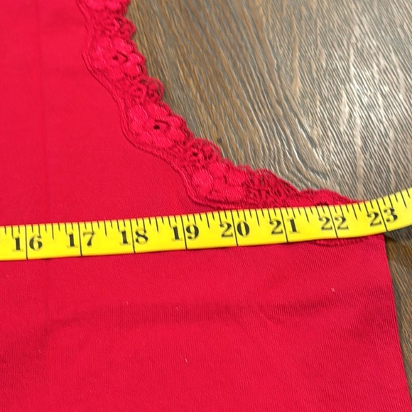 Karen Scott Laced Trimmed Tank. 1X - Picture 7 of 9